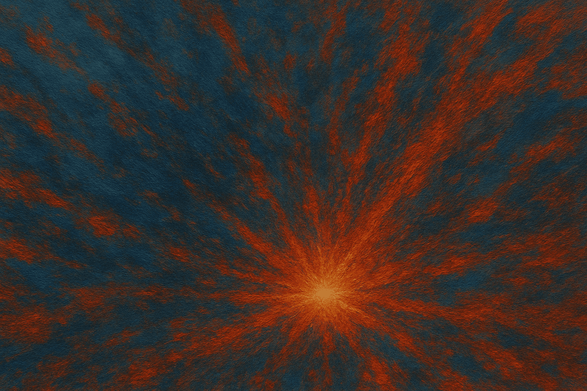 Abstract visualization of marketing data and AI