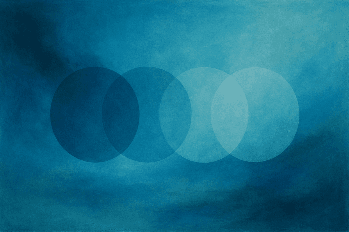 An image of circles in an abstract sky to represent organic growth tactics